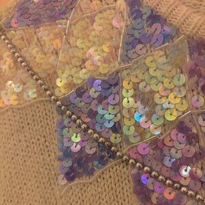 Vintage Iridescence Sequin Sweater